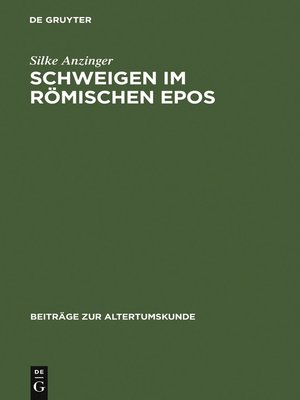 cover image of Schweigen im römischen Epos